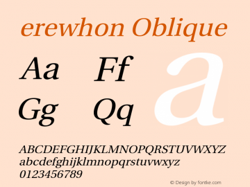 erewhon Oblique Version 1.0.0图片样张