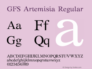 GFS Artemisia Regular Version 1.0图片样张