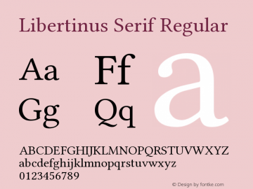 Libertinus Serif Regular Version 6.2图片样张