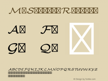 MnSymbol Regular Version 1.001;PS 1.001;hotconv 1.0.49;makeotf.lib2.0.14853图片样张