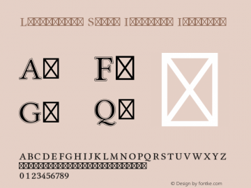 Libertinus Serif Initials Initials Version 6.1 Font Sample