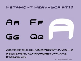 Fetamont HeavyScript10 Version 1.3图片样张