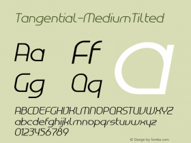 Tangential-MediumTilted ☞ Version 1.001;com.myfonts.easy.artytype.tangential.medium-tilted.wfkit2.version.4h2K Font Sample