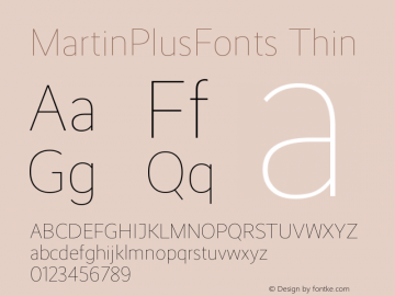 MartinPlusFonts Thin Copyright (c) Martin Wenzel 2010-2015, MartinPlusFonts.com. All rights reserved. 			This is a webfont and may not be downloaded or installed on a computer for any other use other than the display within a browser.			This font was made