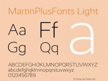 MartinPlusFonts Light Copyright (c) Martin Wenzel 2010-2015, MartinPlusFonts.com. All rights reserved. 			This is a webfont and may not be downloaded or installed on a computer for any other use other than the display within a browser.			This font was mad