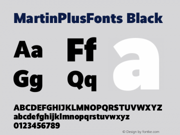 MartinPlusFonts Black Copyright (c) Martin Wenzel 2010-2015, MartinPlusFonts.com. All rights reserved. 			This is a webfont and may not be downloaded or installed on a computer for any other use other than the display within a browser.			This font was mad