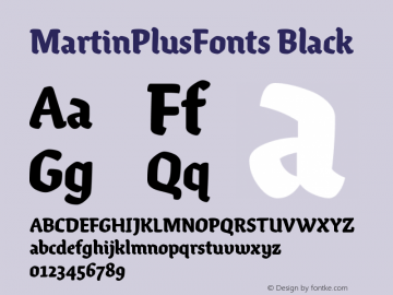 MartinPlusFonts Black Copyright (c) Martin Wenzel 2010-2015, MartinPlusFonts.com. All rights reserved. 			This is a webfont and may not be downloaded or installed on a computer for any other use other than the display within a browser.			This font was mad