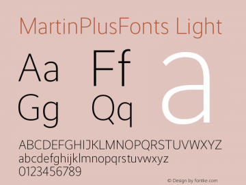 MartinPlusFonts Light Copyright (c) Martin Wenzel 2010-2015, MartinPlusFonts.com. All rights reserved. 			This is a webfont and may not be downloaded or installed on a computer for any other use other than the display within a browser.			This font was mad