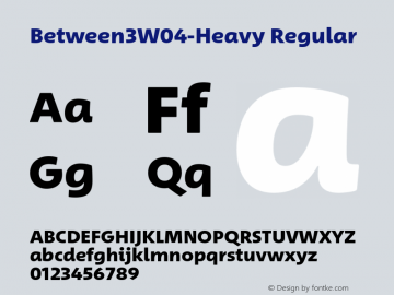 Between3W04-Heavy Regular Version 1.00图片样张