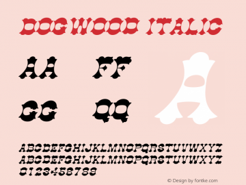 Dogwood Italic The IMSI MasterFonts Collection, tm 1995 IMSI Font Sample