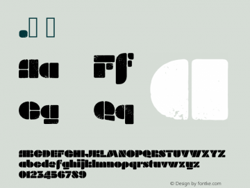 .  Version 1.001; build 0002 Font Sample