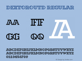 DextorOutD Regular Version 001.005图片样张