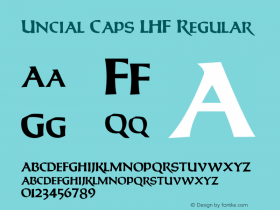 Uncial Caps LHF Regular Version 001.901图片样张