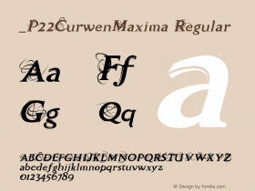 _P22CurwenMaxima Regular Version 1.0 Extracted by ASV http://www.buraks.com/asv图片样张