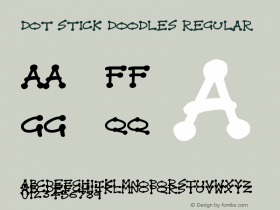 Dot Stick Doodles Regular Version 1.00 September 5, 2016, initial release Font Sample