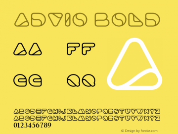 Advio Bold Version 1.00 September 6, 2016, initial release Font Sample