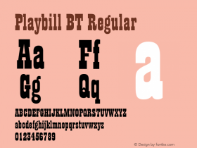 Playbill BT Regular mfgpctt-v1.54 Tuesday, February 9, 1993 8:48:51 am (EST) Font Sample