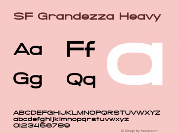 SF Grandezza Heavy ver 1.0; 2000. Freeware for non-commercial use.图片样张