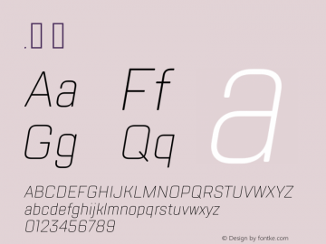 .  Version 1.000 Font Sample