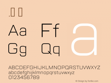 .  Version 1.000 Font Sample