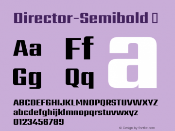 Director-Semibold ☞ Version 1.002;PS 0.200;hotconv 1.0.79;makeotf.lib2.5.61930;com.myfonts.easy.indian-type-foundry.director.semibold.wfkit2.version.4n52 Font Sample