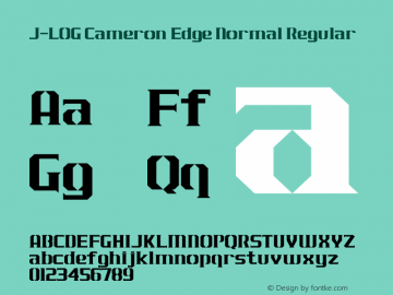 J-LOG Cameron Edge Normal Regular Version 1.00 June 15, 2015, initial release图片样张