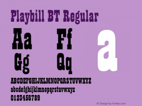 Playbill BT Regular mfgpctt-v1.54 Tuesday, February 9, 1993 8:48:51 am (EST) Font Sample