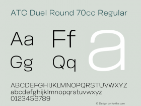 ATC Duel Round 70cc Regular Version 1.001;PS 001.001;hotconv 1.0.88;makeotf.lib2.5.64775图片样张