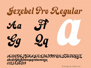 Jezebel Pro Regular Version 1.000图片样张