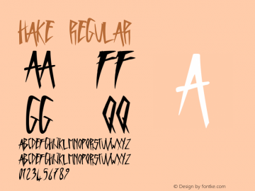 Hake Regular Unknown图片样张
