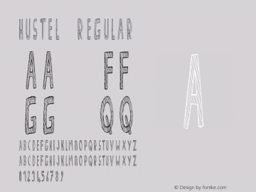 Hustel Regular Unknown Font Sample