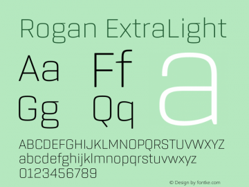 Rogan ExtraLight Version 1.000图片样张