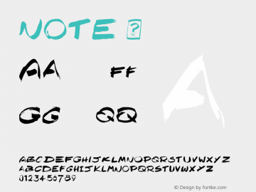 Note ☞ Version 1.00 September 7, 2013, initial release;com.myfonts.easy.little-fonts.note.regular.wfkit2.version.4nFZ Font Sample