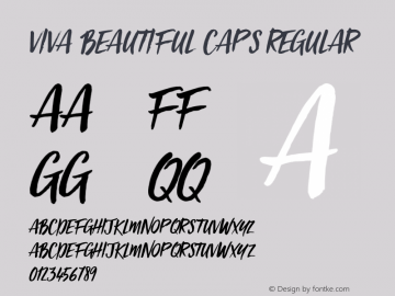 Viva Beautiful Caps Regular Version 1.000图片样张