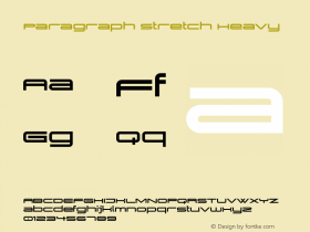 Paragraph Stretch Heavy Version 1.000;com.myfonts.easy.paragraph.stretch.heavy.wfkit2.version.3zxU Font Sample