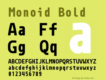 Monoid Bold Version 0.52图片样张