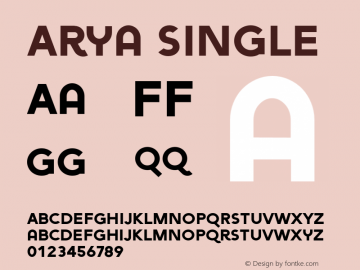 Arya Single Version 1.00图片样张