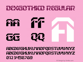 DexGothicD Regular Version 001.005图片样张