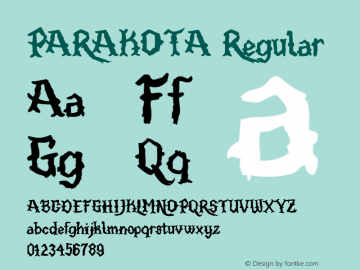 PARAKOTA Regular Unknown图片样张
