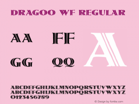 Dragoo WF Regular Version 1.000 Font Sample