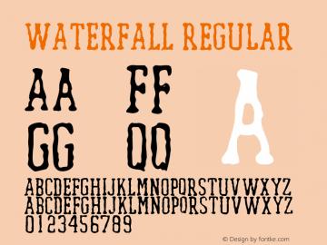 WATERFALL Regular Version 1图片样张