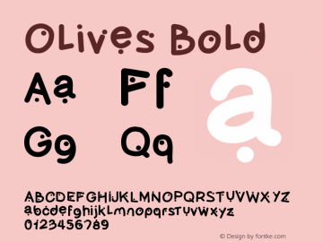 Olives Bold Version 001.000图片样张