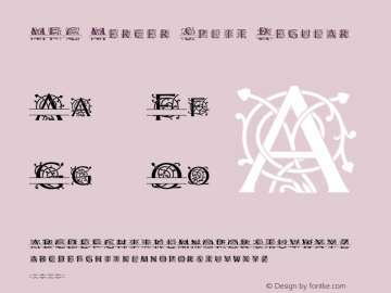 MFC Mercer Split Regular Version 1.000 Font Sample