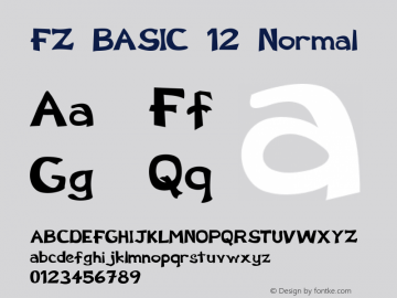 FZ BASIC 12 Normal 1.000图片样张