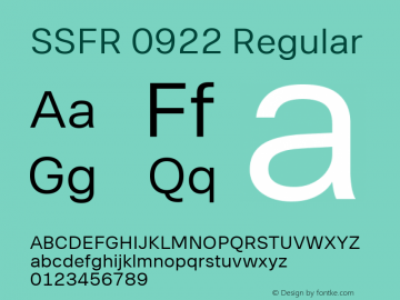 SSFR 0922 Regular Version 001.000图片样张