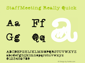 StaffMeeting Really Quick Version 001.000图片样张