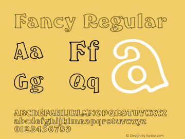 Fancy Regular Version 001.000 Font Sample