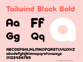 Tailwind Black Bold Version 1.000图片样张