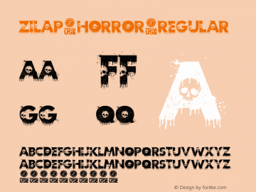 Zilap Horror Regular Version 1.00 September 23, 2016, initial release图片样张