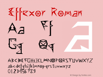 Effexor Roman Version 001.000 Font Sample